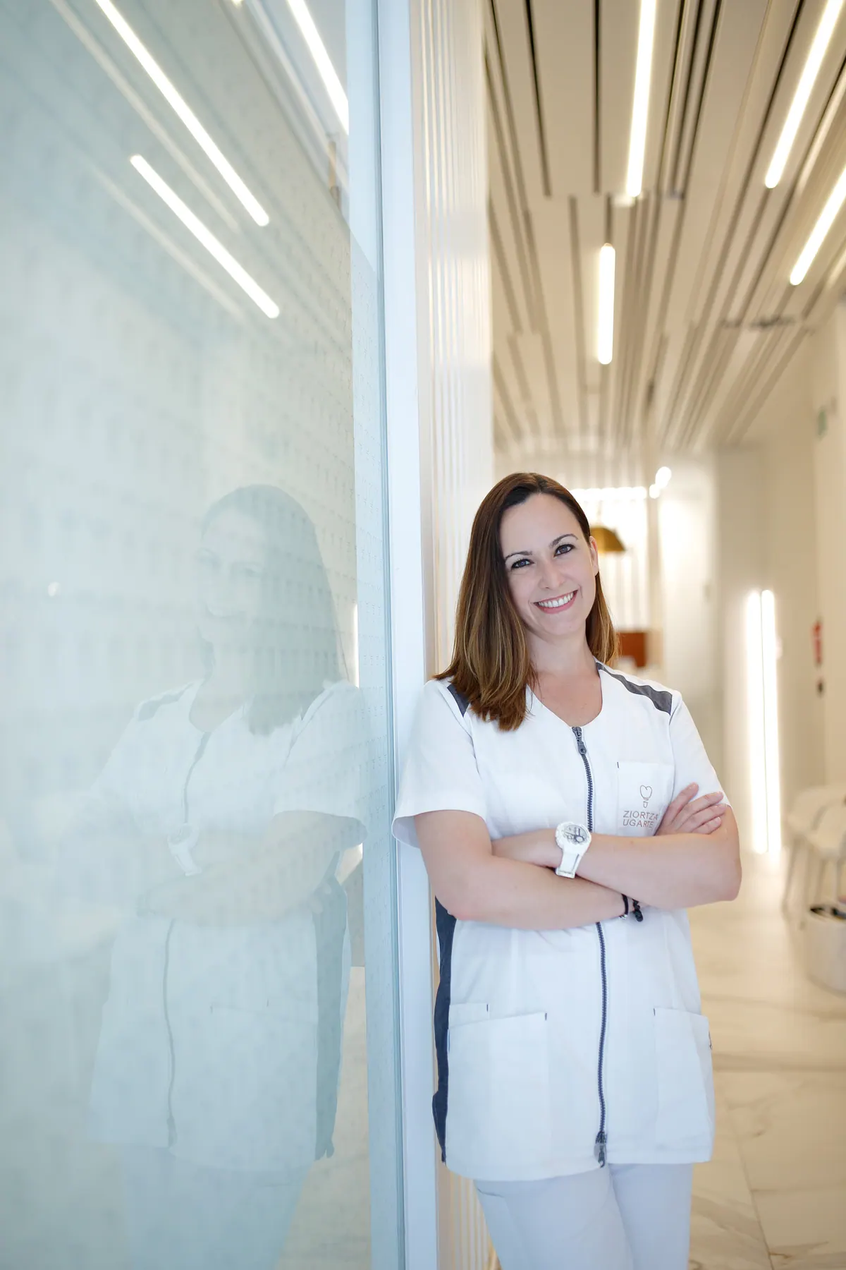 La Dra. Ziortza Ugarte, odontóloga de la clínica de Gros