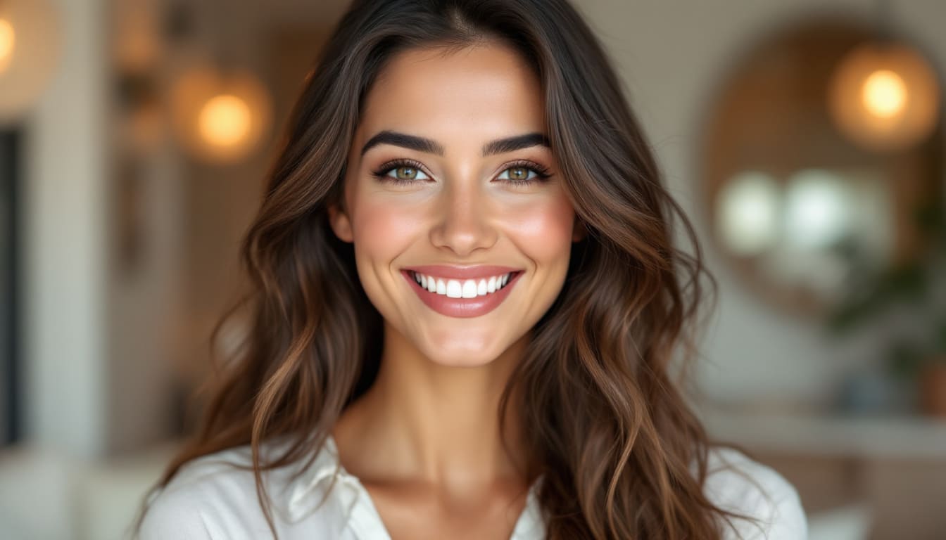 paciente sonriente despues tratamiento dental
